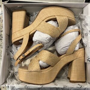 DV by Dolce Vita Tan Platform Heels